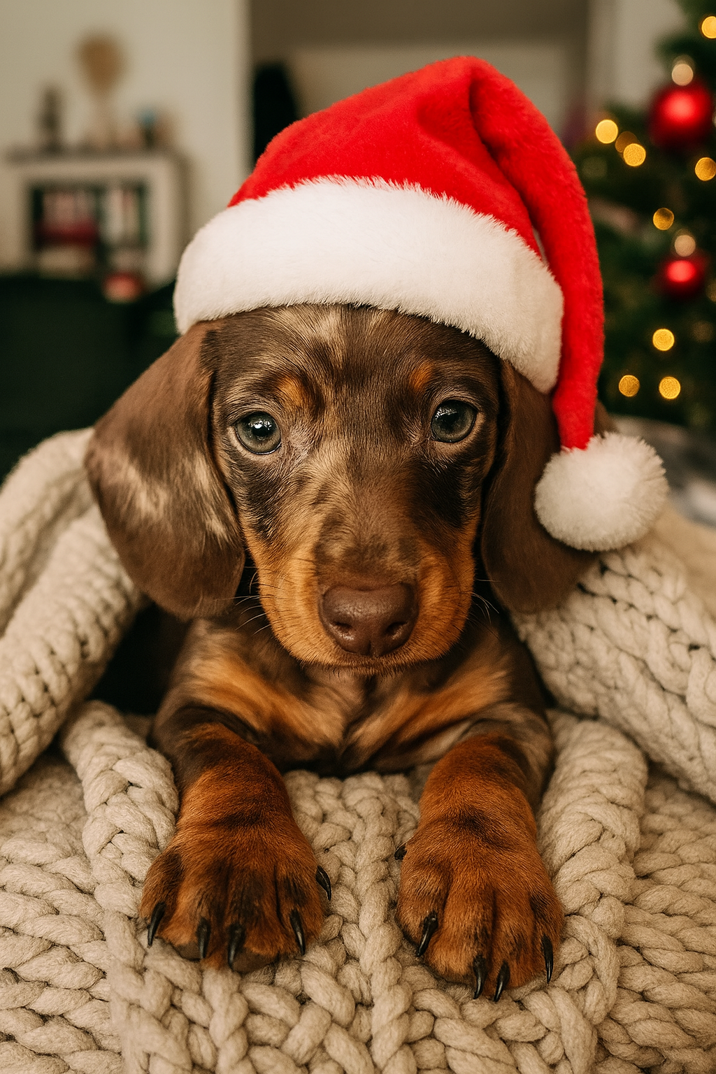 Teckel en Navidad | cachorros de Bogdana